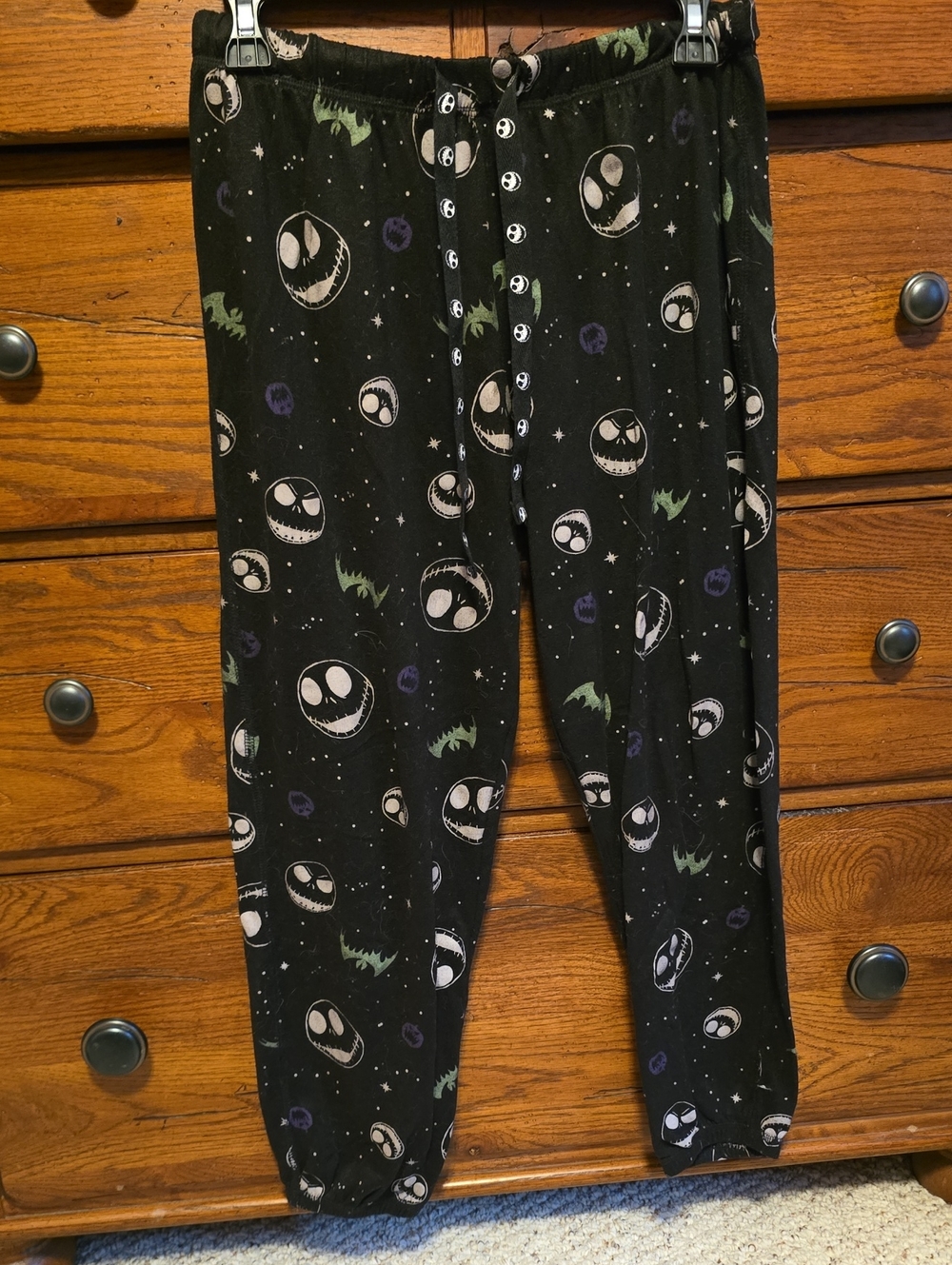 Black Jack Skellington Print Pajama Pants